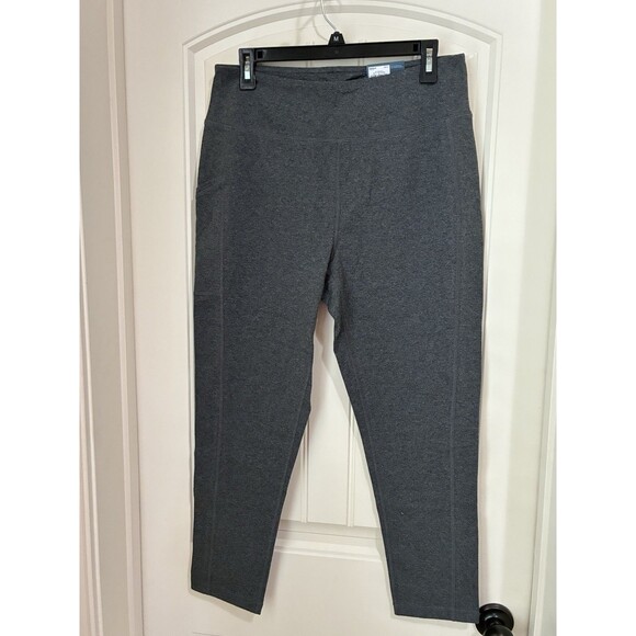 New Women's Tek Gear® Essential Gear  7/8 Leggings Gray Size XL - Picture 1 of 2
